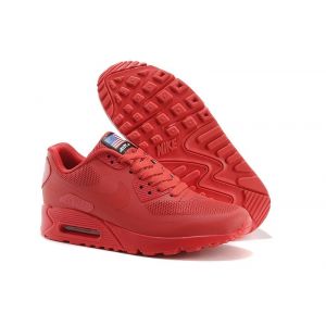 Nike Air Max 90 Hyperfuse женские (красные)