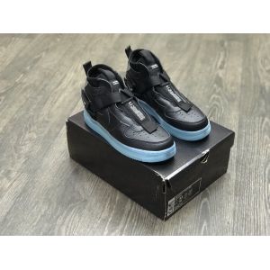 кроссовки Air Force 1 Mid Utility Black Half Blue