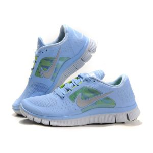 Кроссовки Nike Free Run женские голубые