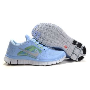 Кроссовки Nike Free Run женские голубые