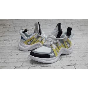 Кроссовки Louis Vuitton Archlight Sneaker White-Yellow