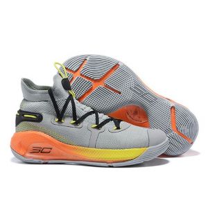 Under Armour Curry 6 High  Grey / Orange