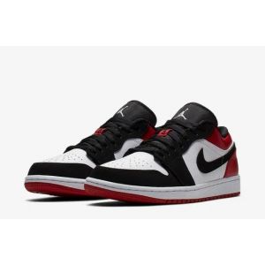 Nike Air Jordan 1 Retro "Black Toe" Low Black/White/Red