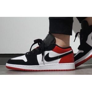 Nike Air Jordan 1 Retro "Black Toe" Low Black/White/Red