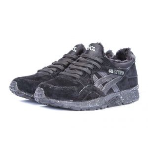 Купить мужские кроссовки Asics Gel Lyte 5 зимние черные на меху