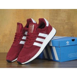 Кроссовки Adidas Iniki бордовые