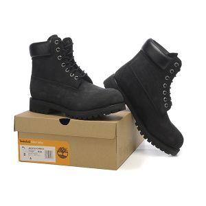 Timberland 6 Inch Premium Waterproof Boots (Black Nubuck)