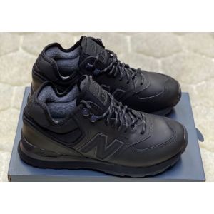 Зимние кожаные NEW BALANCE 574 шерсть