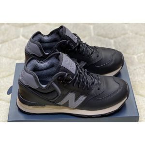 Зимние кожаные NEW BALANCE 574 шерсть