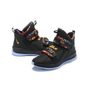 Nike LeBron Soldier 13 Black Multi-Color Basketball Shoes