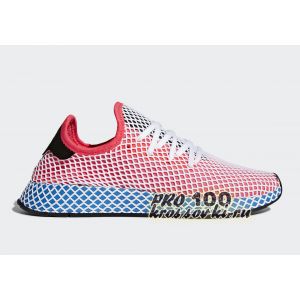 кроссовки  унисекс Adidas Deerupt Red-Blue