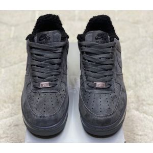 Зимние Nike Air Force на меху серые