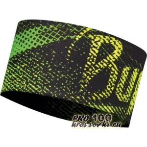 Повязка на голову спортивная Buff Flash Logo Yellow Fluor