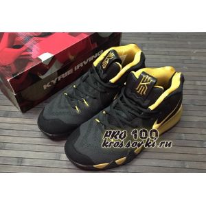 Nike Kyrie 4 Black Gold Basketball Shoes 2018