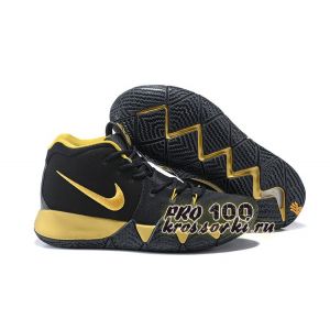 Nike Kyrie 4 Black Gold Basketball Shoes 2018