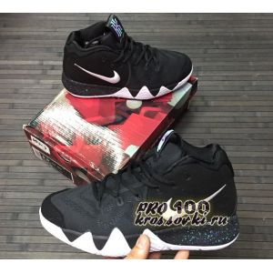 2018 Nike Kyrie 4 Black White Anthracite Light Racer Blue