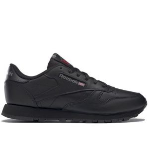 Кожаные черные кроссовки Reebok Classic Leather