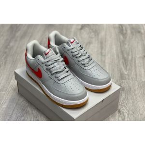 Nike Air Force 1 Low Silver Red Gym