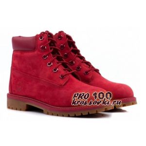 Женские Timberland 6 Inch Premium Waterproof Boots красные