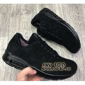 Nike Air Max 90 VT зимние на меху черные