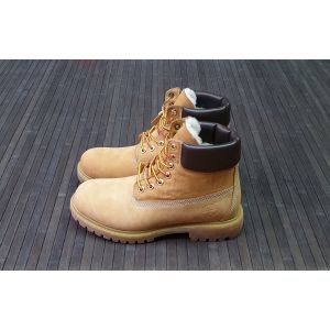 Зимние Timberland с мехом светло-коричневые