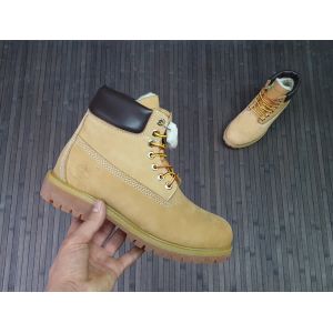 Зимние Timberland с мехом светло-коричневые