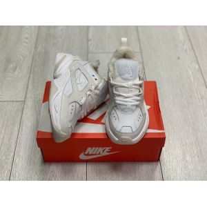 Зимние женские Nike M2K Tekno White Platinum на меху