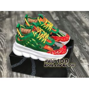 кроссовки Versace Chain Reaction 2 Chainz-Green-Red