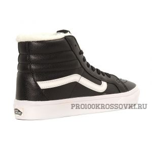 Зимние кеды Vans Old Skool Leather BlackWhite