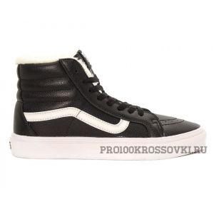 Зимние кеды Vans Old Skool Leather BlackWhite