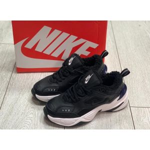 Зимние Nike M2K Tekno Black White на меху