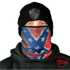 Шарф-труба с флагом конфедерации SA Fleece Rebel Flag