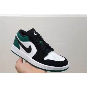 Nike Air Jordan 1 Low White Black Mystic Green