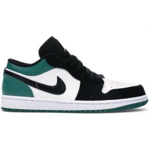 Nike Air Jordan 1 Low White Black Mystic Green