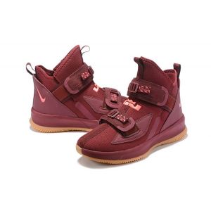 Nike LeBron Soldier 13 Burgundy Gum Men's Basketball Shoes