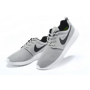 кроссовки Nike Roshe Run (Light grey/Black)