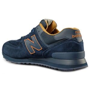 кроссовки New Balance 574 замшевые синие