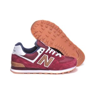 кроссовки New Balance 574 бордовые