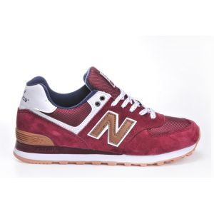 кроссовки New Balance 574 бордовые