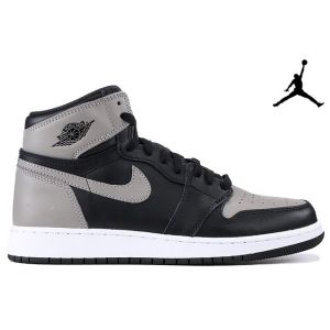 высокие кроссовки Air Jordan 1 Retro High Black-Grey