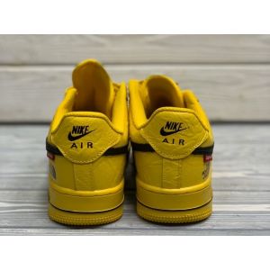 Желтые Nike Air Force 1 x Supreme x The North Face