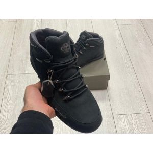 Зимние ботинки на меху черные Timberland Hiker