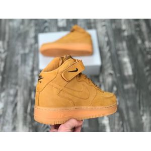 кроссовки Nike air force 1 mid песочные