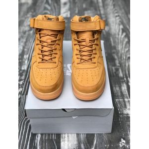 кроссовки Nike air force 1 mid песочные