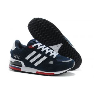 кроссовки Adidas ZX 750 Men (Dark blue/White)