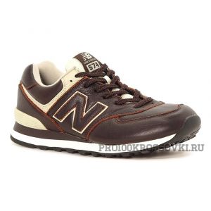 Мужские кожаные кроссовки New Balance 574 Leather ML574LUA