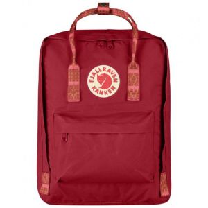 Kanken Deep Red-Folk pattern