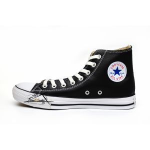 Converse кожаные высокие черные