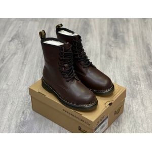 Dr. Martens на меху коричневые