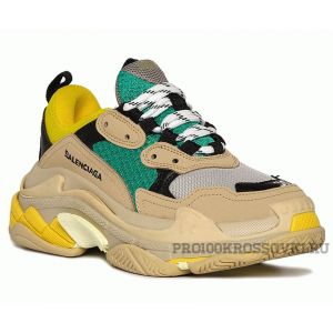 Кроссовки Balenciaga Triple S (Green/Yellow/Beige)